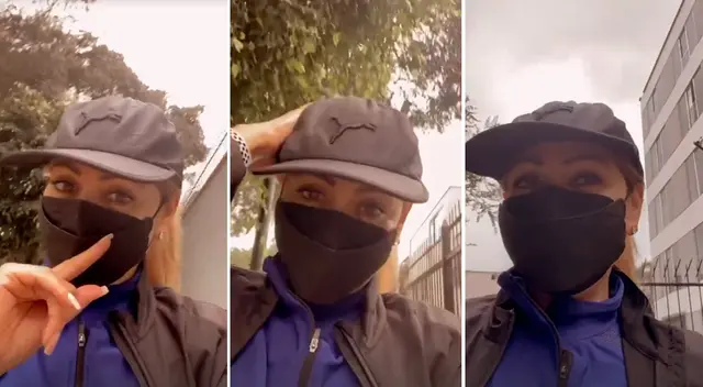 Gisela Valcárcel angustiada por la salud de su mamá.