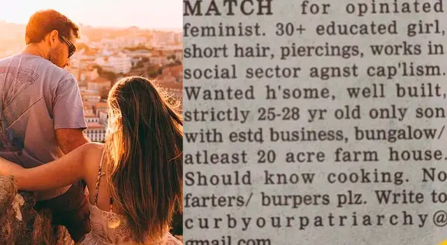 Publican un aviso sobre buscar una pareja y se vuelve viral