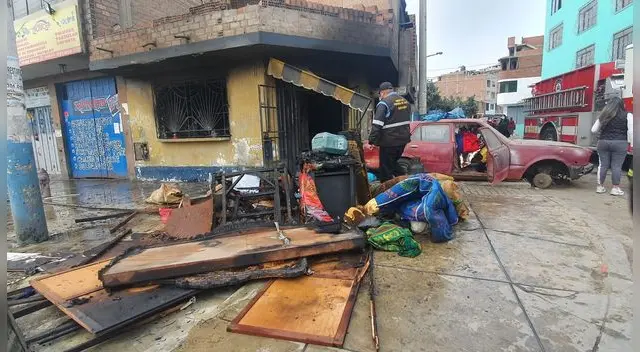 incendio en taller de planchado deja damnificada familia