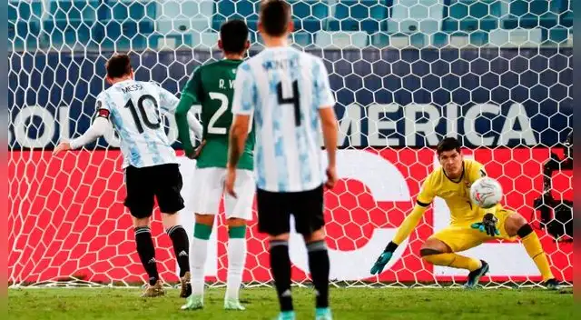 Lionel Messi apareció con dos goles ante Bolivia en el cierre del grupo A de la Copa América.