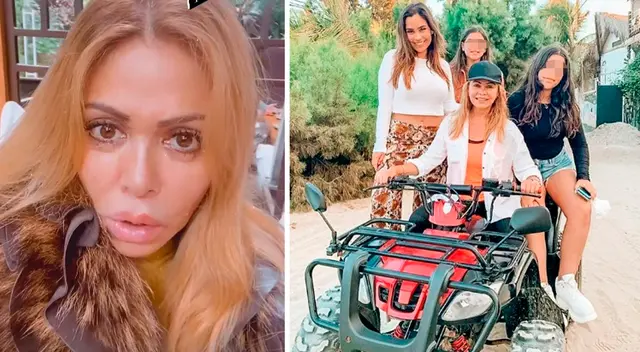 Gisela Valcárcel tuvo un momento especial con sus nietas.