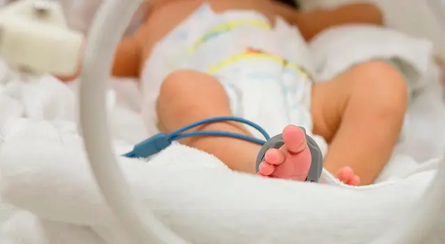 Se trata de un bebé de siete meses. Se trata de un bebé de siete meses.