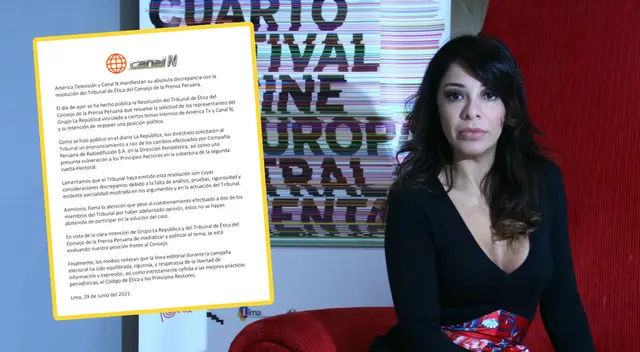 Tatiana Astengo estalla con el comunicado de Canal N desde Twitter. Tatiana Astengo estalla con el comunicado de Canal N desde Twitter.