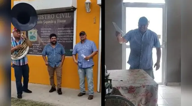 La singular escena no ha tardado en volverse viral en las redes sociales.