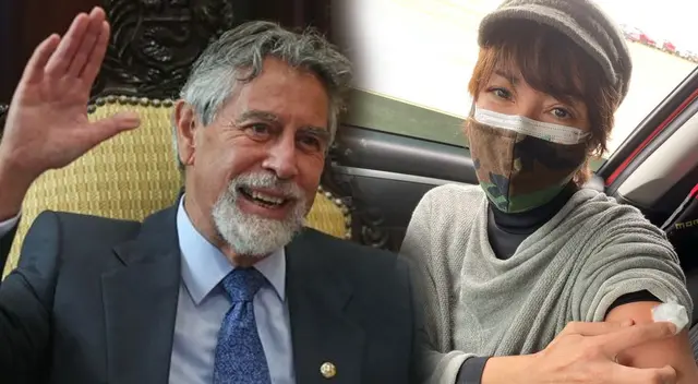 Tatiana Astengo celebra recibir la vacuna contra el coronavirus. Tatiana Astengo celebra recibir la vacuna contra el coronavirus.