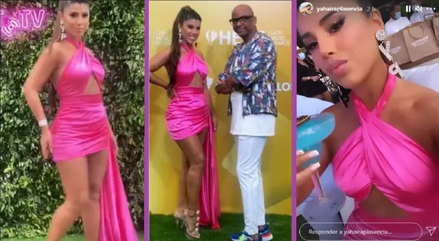 Yahaira Plasencia y su look para los Premios Heat 2021. Yahaira Plasencia y su look para los Premios Heat 2021.