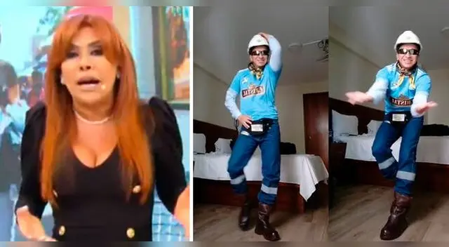 Magaly Medina arremetió contra el ingeniero bailarín tras 'figuretear' en redes sociales.