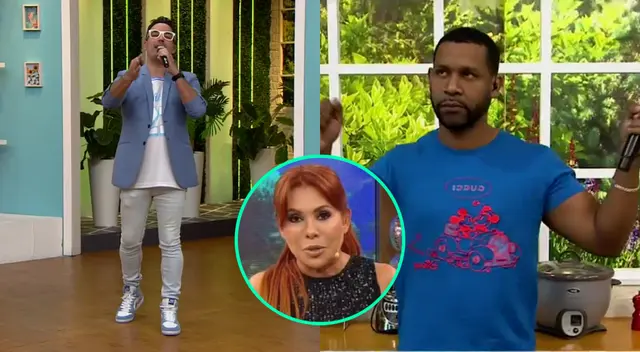 Santi Lesmes aseguró que Edson Dávila utiliza atuendos de marca no originales, y le informó que Magaly Medina lo mencionaría en su programa. Santi Lesmes aseguró que Edson Dávila utiliza atuendos de marca no originales, y le informó que Magaly Medina lo mencionaría en su programa.