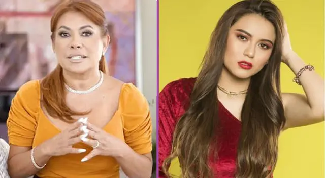 Magaly Medina halaga a Amy Gutiérrez tras su paso por los Premios Heat. Magaly Medina halaga a Amy Gutiérrez tras su paso por los Premios Heat.