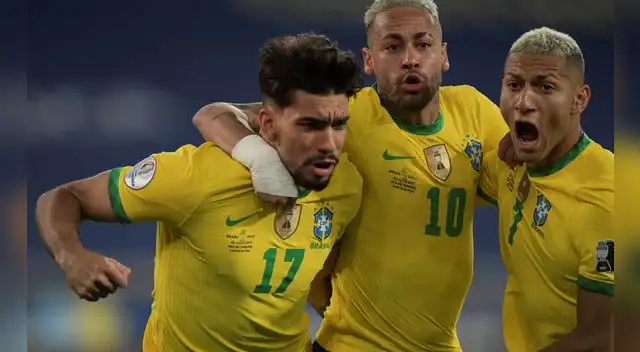 Brasil tuvo a Paqueta con su salvador al marcar el único gol. El escena celebra con Neymar y Richarlison.