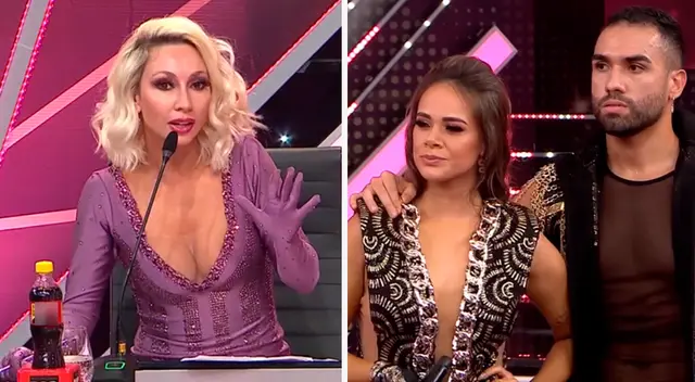 Jossmery Toledo sufrió un tropezón durante su presentación. Jossmery Toledo sufrió un tropezón durante su presentación.