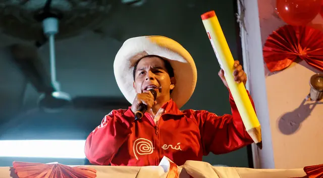 Pedro Castillo de Perú Libre solicitó a la población que apoyen a su eventual gestión.
