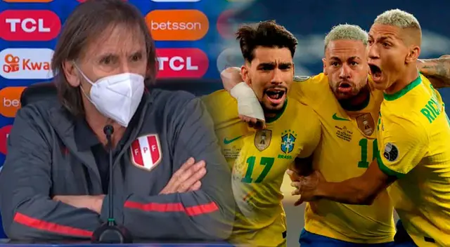 Ricardo Gareca y su palabra en la conferencia de prensa en la antesala del Perú vs. Brasil. Ricardo Gareca y su palabra en la conferencia de prensa en la antesala del Perú vs. Brasil.