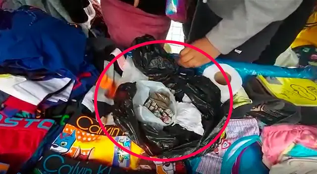 Mujer vendía droga escondida entre calzones y calzoncillos.