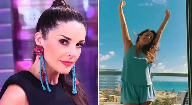 Rebeca Escribens viajó a Estados Unidos para ser vacunada contra el coronavirus. Rebeca Escribens viajó a Estados Unidos para ser vacunada contra el coronavirus.