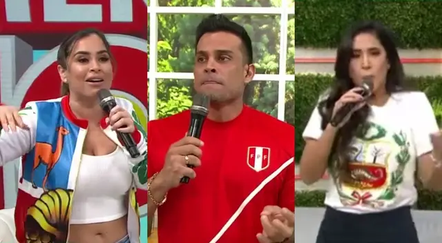 Las conductoras de América Hoy apoyaron a la selección antes de la semifinal en la Copa América, y recordaron el pasado de Christian Domínguez. Las conductoras de América Hoy apoyaron a la selección antes de la semifinal en la Copa América, y recordaron el pasado de Christian Domínguez.