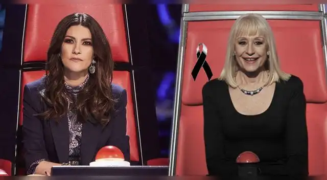 Laura Pausini se despide de Raffaella Carrá.