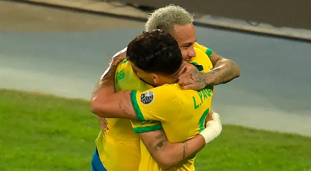 Perú vs. Brasil: Lucas Paquetá abrió la cuenta del partido.