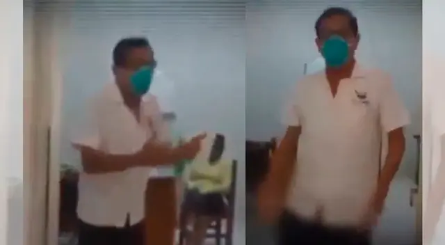 Médico fue cuestionado por los testigos que no dudaron en grabar el hecho.