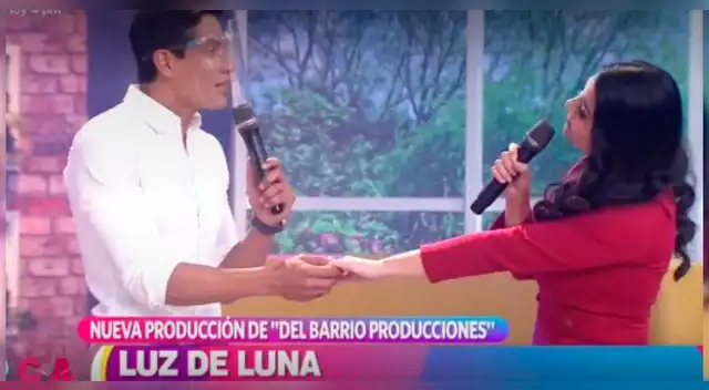 La conductora de En Boca de Todos disfrutó del momento junto a André Silva. La conductora de En Boca de Todos disfrutó del momento junto a André Silva.