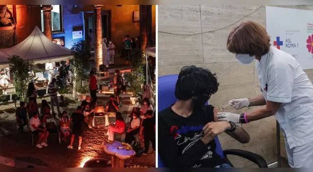 Según The New York Times, un 32% de la población total de Italia ya estaba vacunada contra la COVID-19.