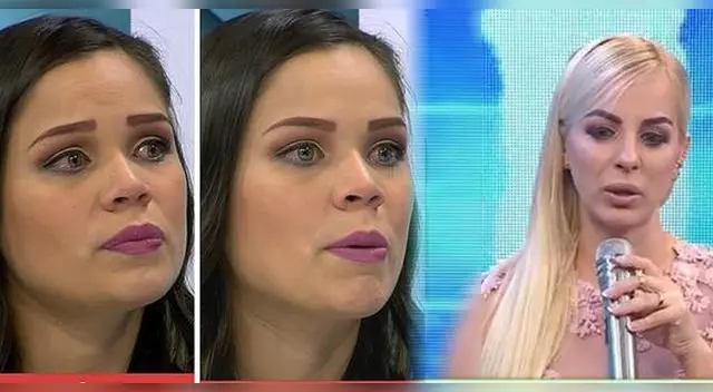 Andrea San Martín llora al escuchar hablar a Dalia Durán con su mamá. Andrea San Martín llora al escuchar hablar a Dalia Durán con su mamá.