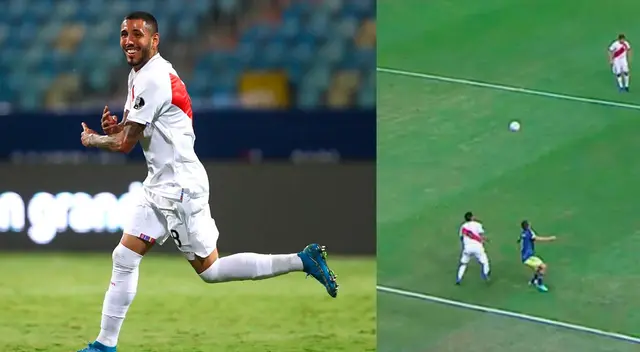 Sergio Peña realiza sombrerito a Gustavo Cuéllar Sergio Peña realiza sombrerito a Gustavo Cuéllar