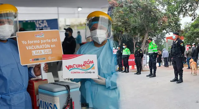 La Vacunatón inició este sábado 10 desde las 7.00 a. m. hasta el domingo 11 a las 7.00 p. m.