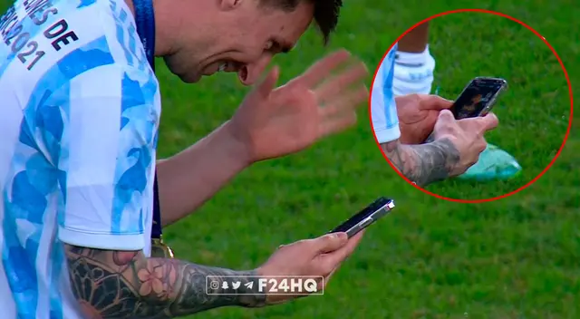 Lionel Messi en videollamada con Antonella Roccuzzo. Lionel Messi en videollamada con Antonella Roccuzzo.