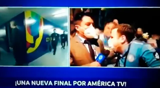 El hincha alentó a Pedro Castillo y a su selección.