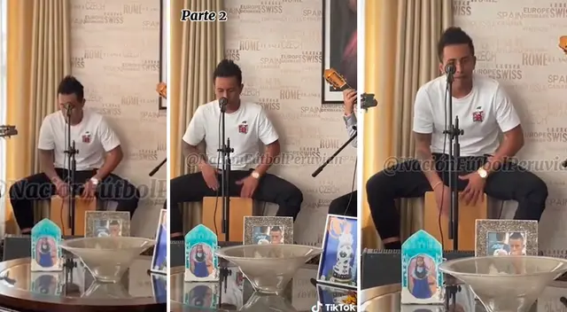 Christian Cueva deslumbra con el cajón al ritmo del Vals Morena