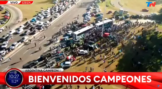 Argentina celebra la obtención de la Copa América 2021.