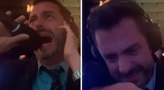 Pablo Giralt no se contuvo y explotó en lágrimas por ver a Argentina campeón. Pablo Giralt no se contuvo y explotó en lágrimas por ver a Argentina campeón.