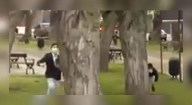 El periodista al parecer no quería perderse ni un incidente de la marcha que apoya a Keiko Fujimori y fue "a paso ligero". El periodista al parecer no quería perderse ni un incidente de la marcha que apoya a Keiko Fujimori y fue "a paso ligero".