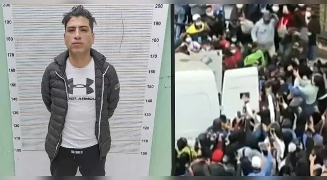 El cumbiambero fue abucheado por la gente a las afueras de la dependencia policial de San miguel El cumbiambero fue abucheado por la gente a las afueras de la dependencia policial de San miguel