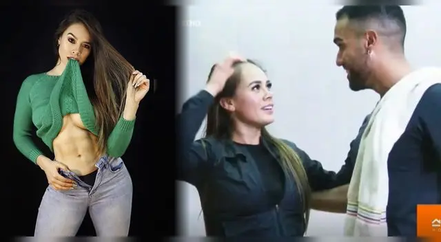 Jossmery Toledo entre risas dice no soportar el sudor de Ítalo Valcárcel.