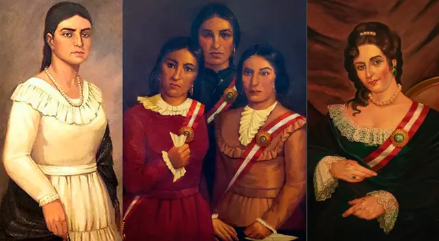 María Parado de Bellido, Las Toledo y Brígida Silva María Parado de Bellido, Las Toledo y Brígida Silva