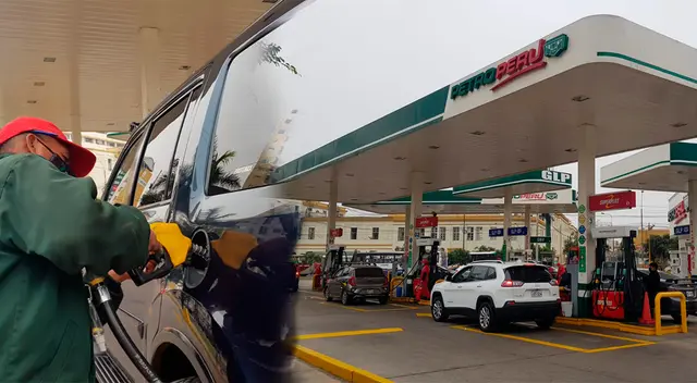 Vehículos forman largas colas en grifos ante escasez de combustible.