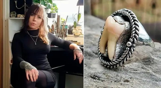 Jacqui Williams vende piezas artesanales que incorporan los restos de los muertos.