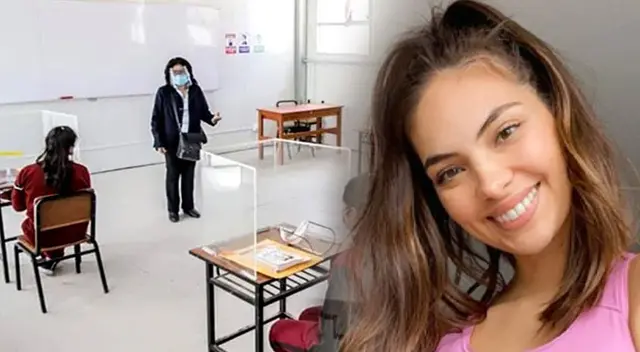 Natalie Vértiz estalla de felicidad con un posible retorno de clases. Natalie Vértiz estalla de felicidad con un posible retorno de clases.