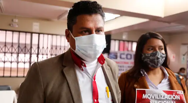 Secretario denunció actos violentos de parte de manifestantes del partido naranja.