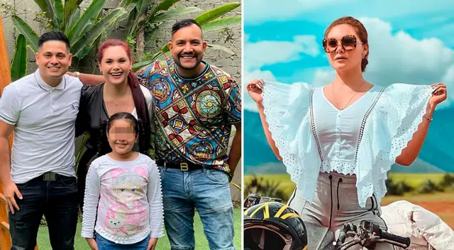 Génesis Tapia sorprende al posar con su pareja y exesposo. Génesis Tapia sorprende al posar con su pareja y exesposo.