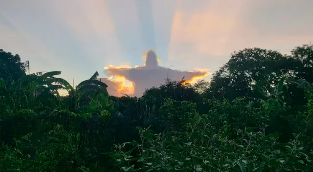 Algunos cibernautas no se dejaron llevar por la fe, y señalaron que la imagen fue manipulada con algún software de edición.