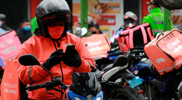 Trabajadores de delivery exigen mejores condiciones laborales Trabajadores de delivery exigen mejores condiciones laborales