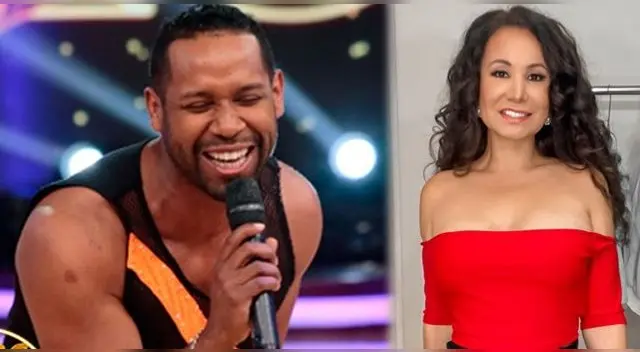 Giselo le canta 'Happy Birthday' a Janet Barboza.