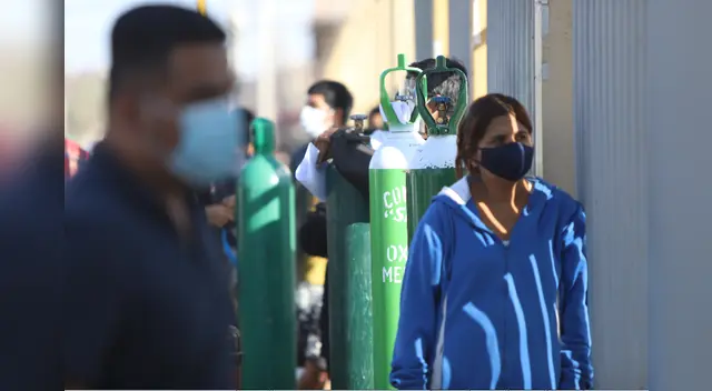 Colas disminuyen en los centros de venta de oxígeno medicinal.