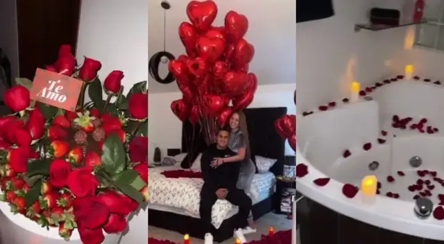 Jesús Barco decoró la habitación de hotel que ambos compartían, y Melissa Klug mostró en redes sociales lo emocionada que estaba con el gesto.