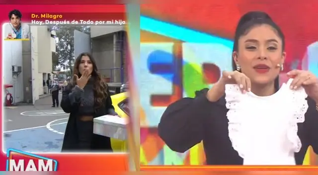 Yahaira sorprende a Maricarmen con presente para su bebé.