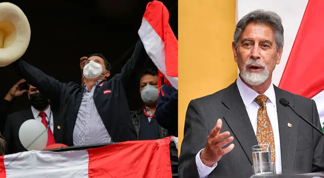 Francisco Sagasti felicita a Pedro Castillo Francisco Sagasti felicita a Pedro Castillo