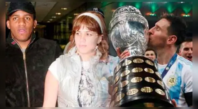 El adolescente no ocultó su fanatismo por Lionel Messi.